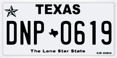 TX license plate DNP0619