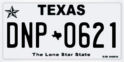 TX license plate DNP0621