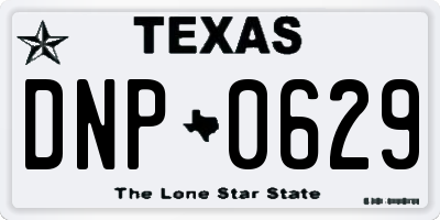 TX license plate DNP0629