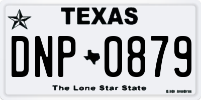 TX license plate DNP0879