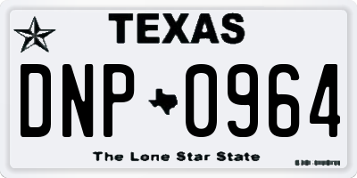 TX license plate DNP0964