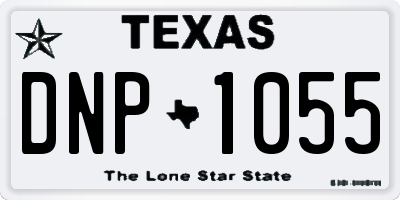 TX license plate DNP1055
