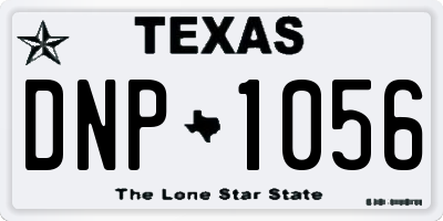 TX license plate DNP1056