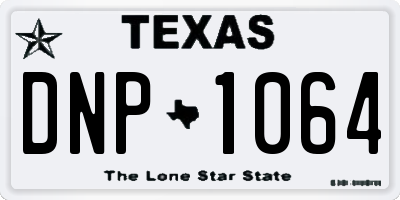 TX license plate DNP1064