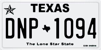 TX license plate DNP1094