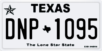 TX license plate DNP1095