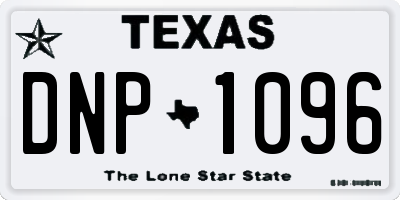 TX license plate DNP1096