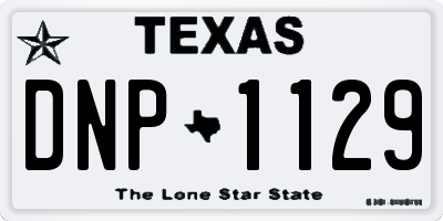 TX license plate DNP1129