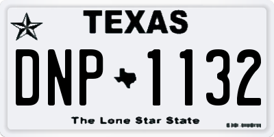 TX license plate DNP1132