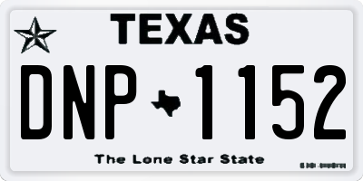 TX license plate DNP1152