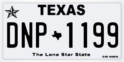TX license plate DNP1199