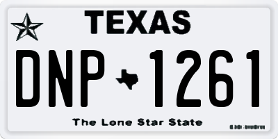 TX license plate DNP1261