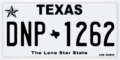 TX license plate DNP1262