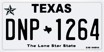 TX license plate DNP1264