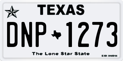 TX license plate DNP1273