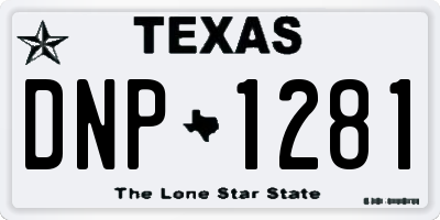 TX license plate DNP1281