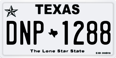 TX license plate DNP1288