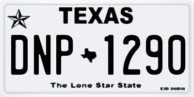 TX license plate DNP1290