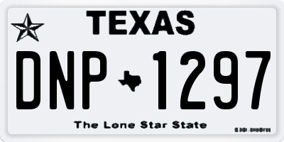 TX license plate DNP1297