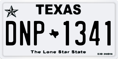 TX license plate DNP1341