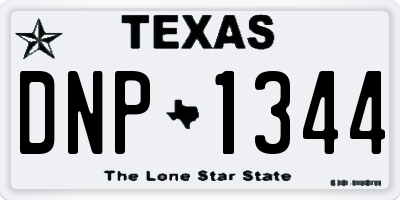 TX license plate DNP1344