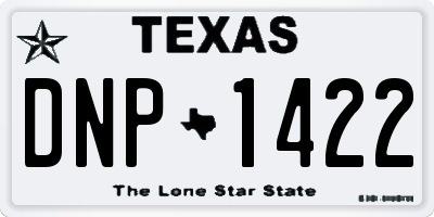 TX license plate DNP1422