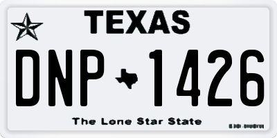 TX license plate DNP1426