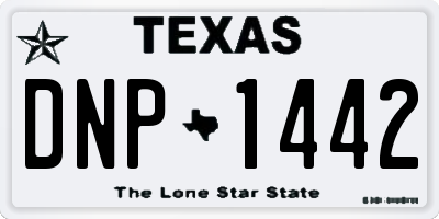 TX license plate DNP1442
