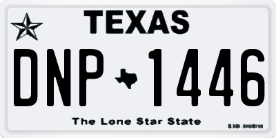 TX license plate DNP1446