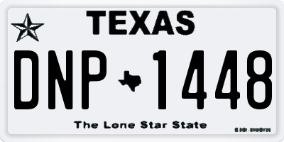 TX license plate DNP1448
