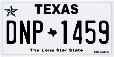 TX license plate DNP1459