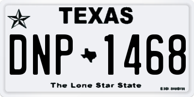 TX license plate DNP1468