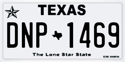 TX license plate DNP1469