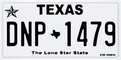 TX license plate DNP1479