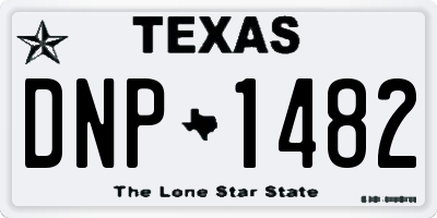 TX license plate DNP1482