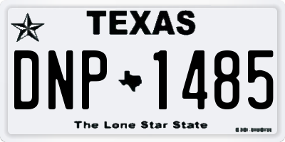 TX license plate DNP1485
