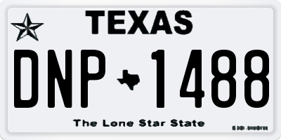 TX license plate DNP1488
