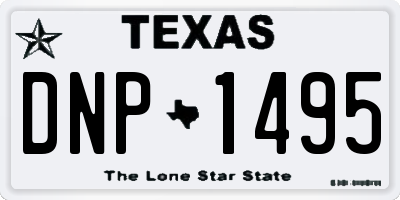 TX license plate DNP1495
