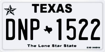 TX license plate DNP1522