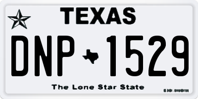 TX license plate DNP1529