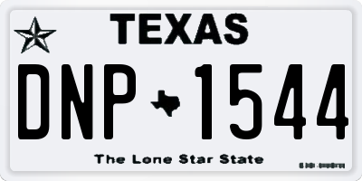 TX license plate DNP1544
