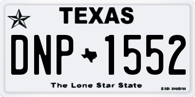 TX license plate DNP1552