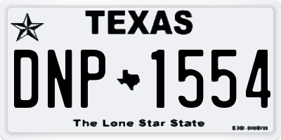 TX license plate DNP1554