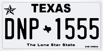 TX license plate DNP1555