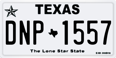 TX license plate DNP1557