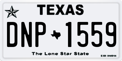 TX license plate DNP1559