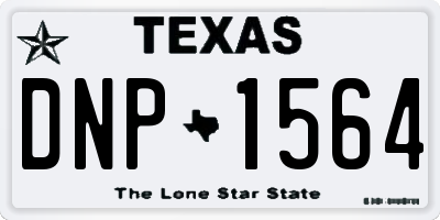 TX license plate DNP1564