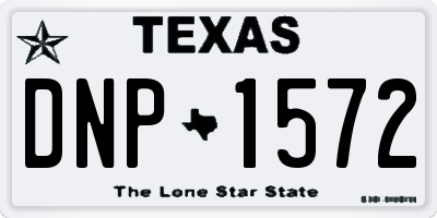 TX license plate DNP1572