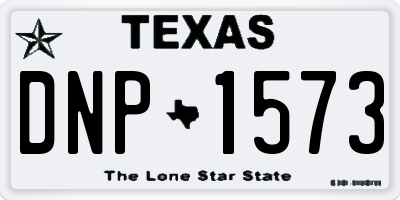 TX license plate DNP1573