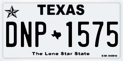 TX license plate DNP1575